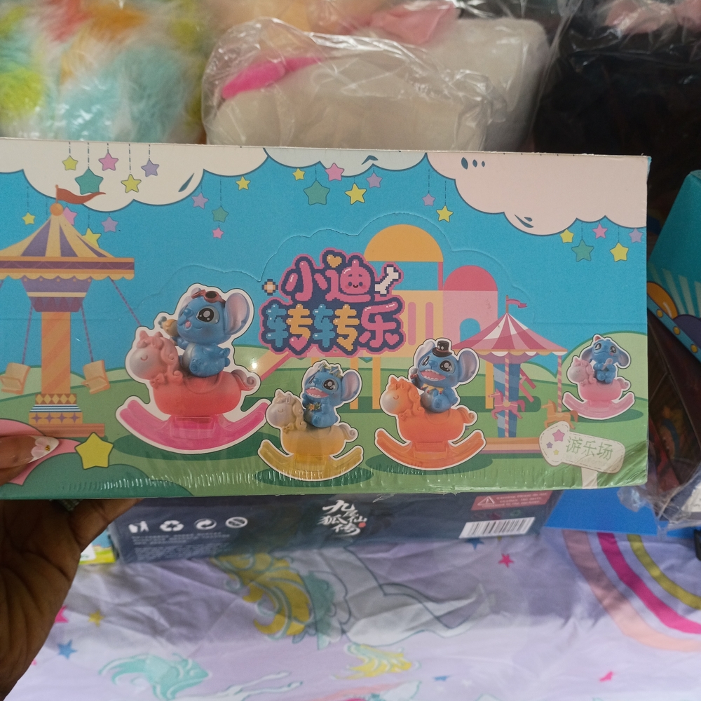 Blue Elephant Rocking Ride-On Toy for Kids